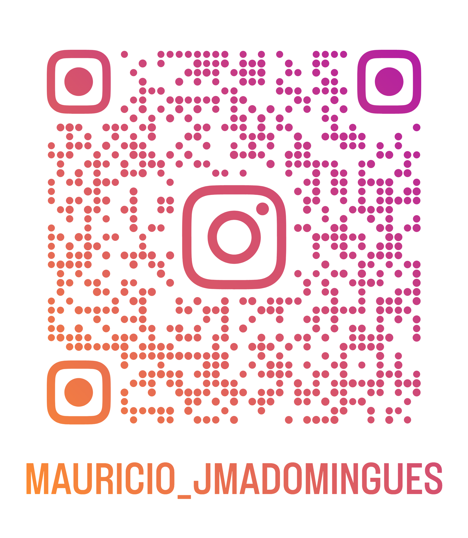 QR code do Instagram @mauricio_jmadomingues